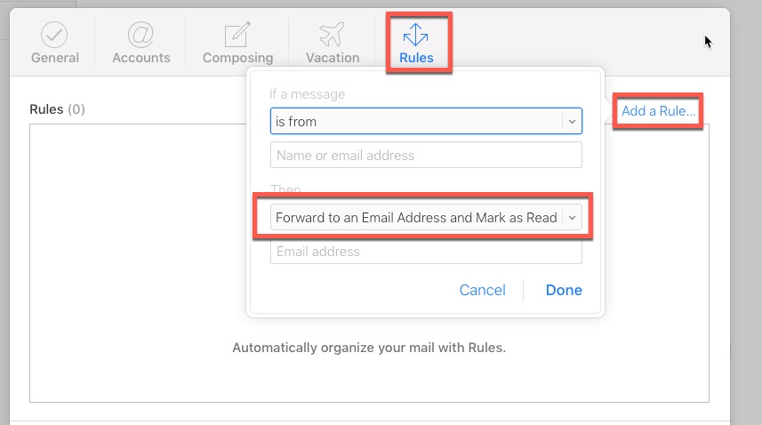 2 Quick Steps to Auto-Forward Emails in iCloud.com (with Pictures) - Parsey